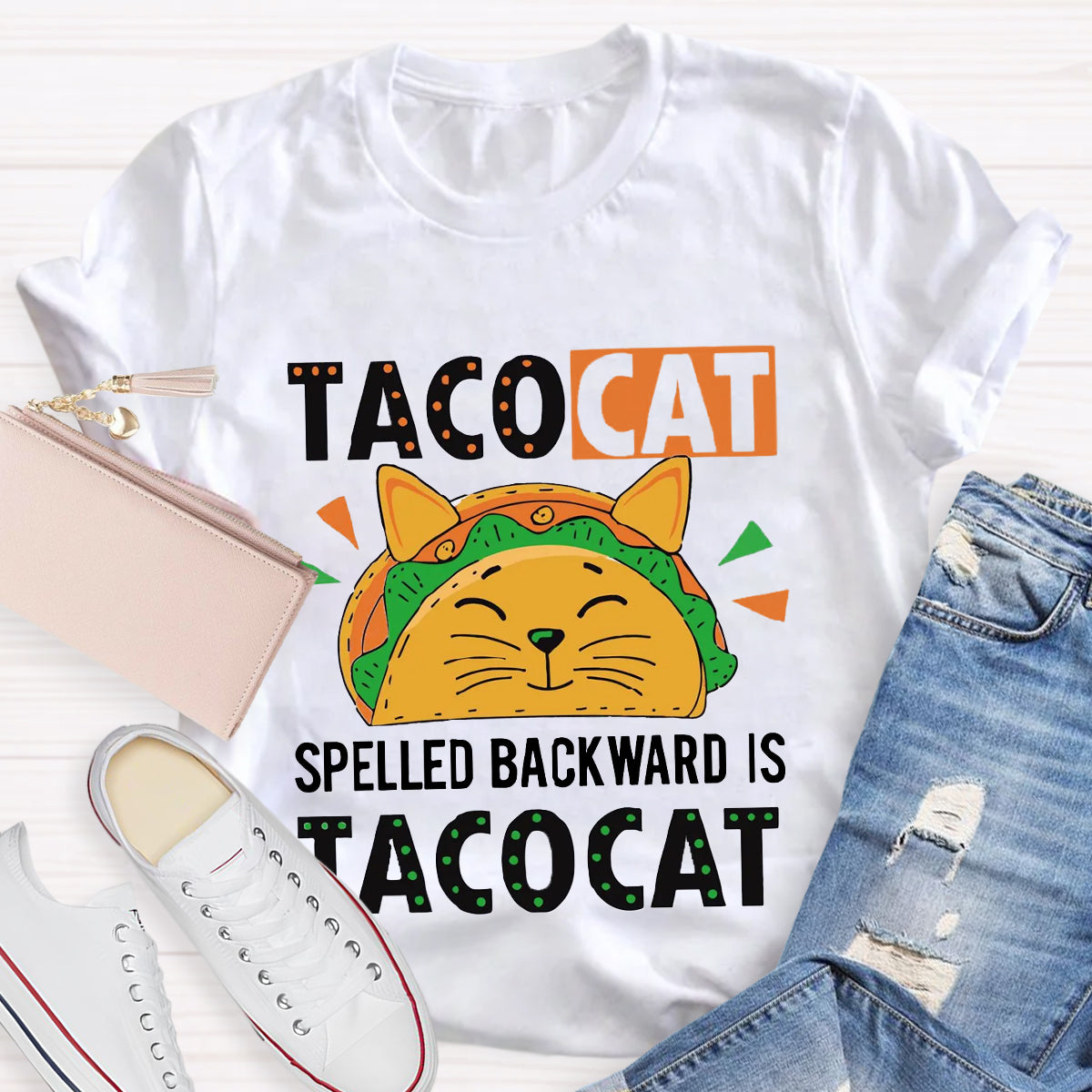 Tacocat Spelled Backward Is Tacocat T-Shirt