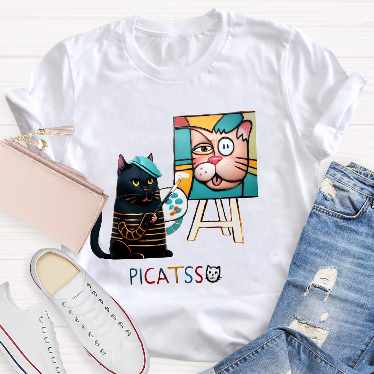 Funny Picatsso  Art Teacher T-Shirt