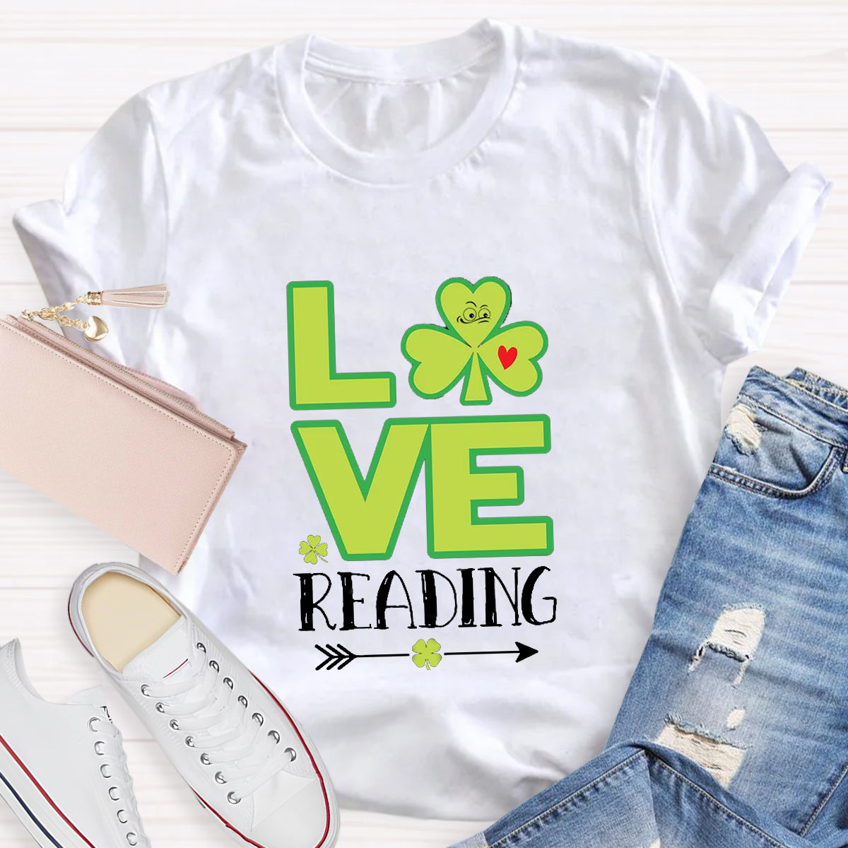 Love Reading Funny St Patricks Day T-Shirt