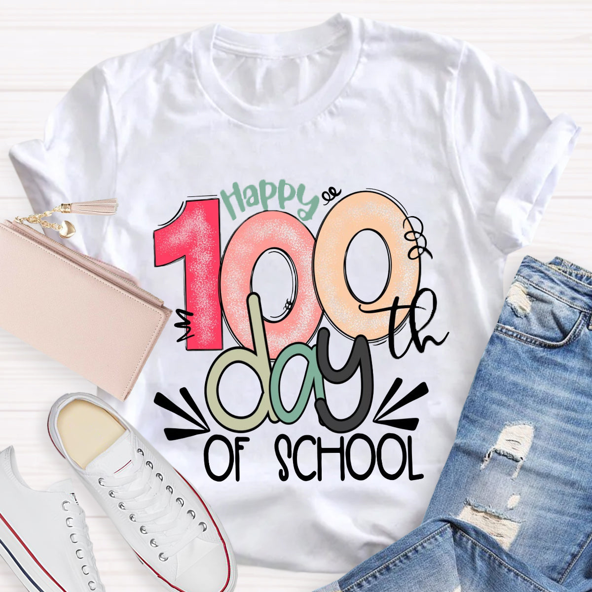 Happy 100th Days Of School T-Shirt