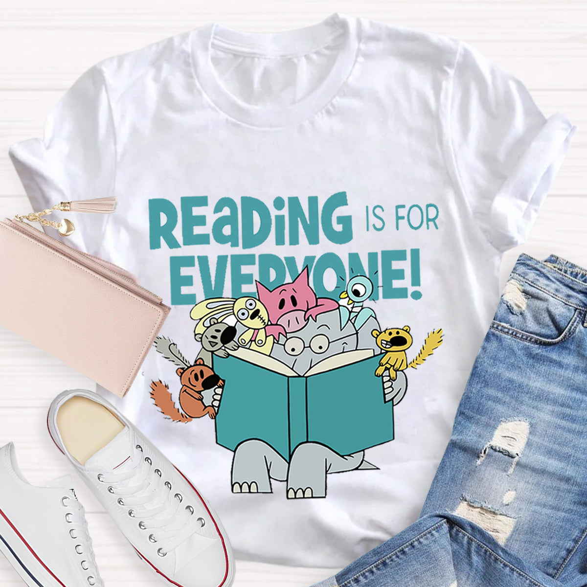 Reading Is For Everyone Teacher T-Shirt