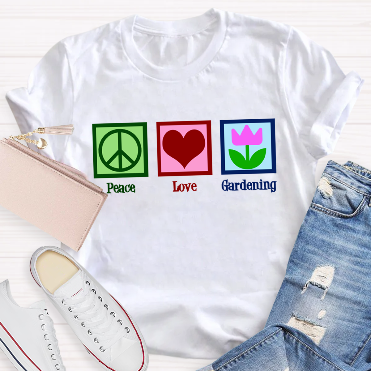 Peace Love Gardening T-Shirt