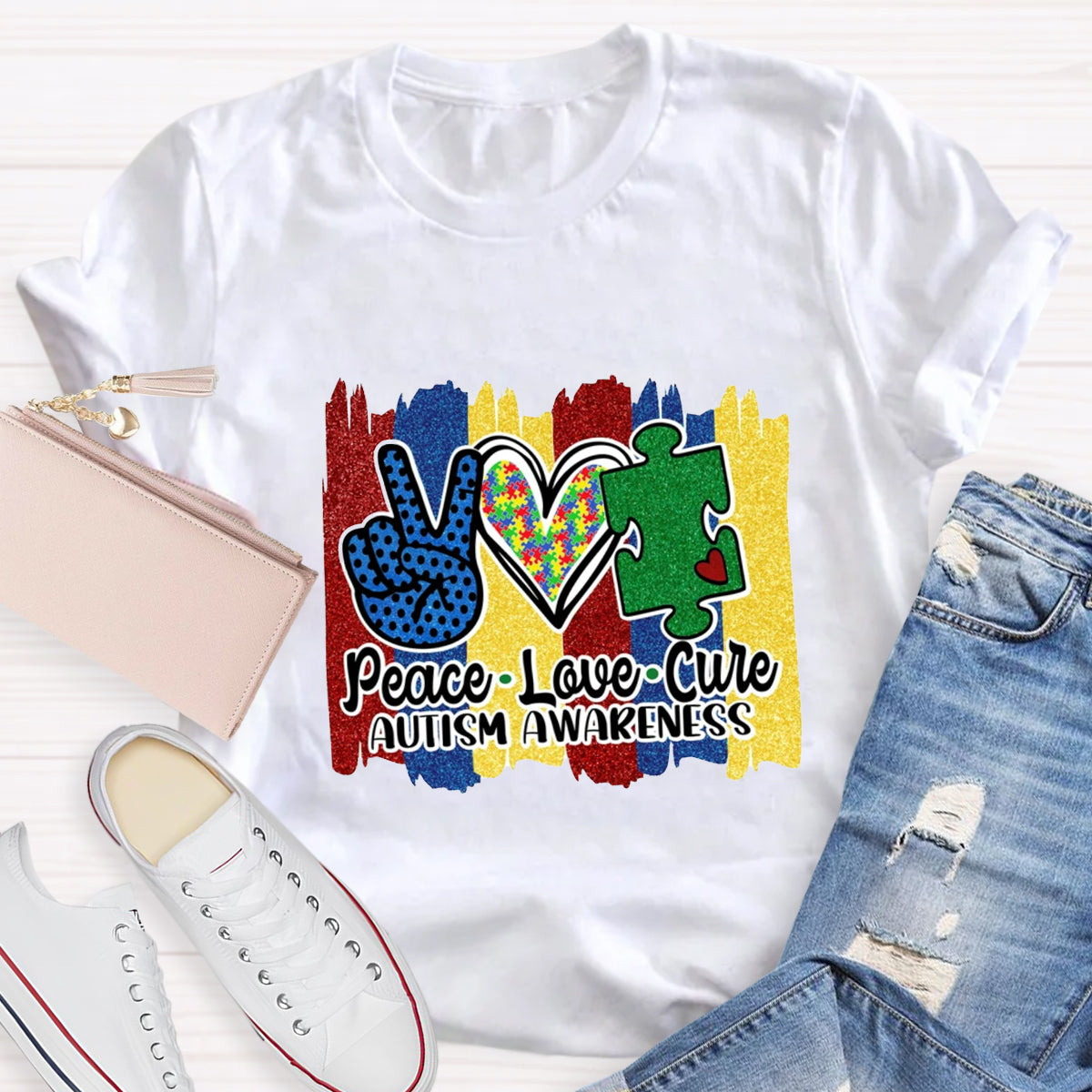 Peace Love Cure T-Shirt