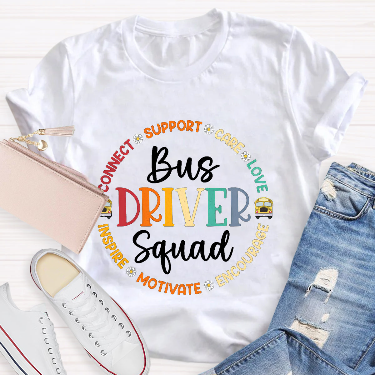 Bus Driver Squad Teacher T-Shirt