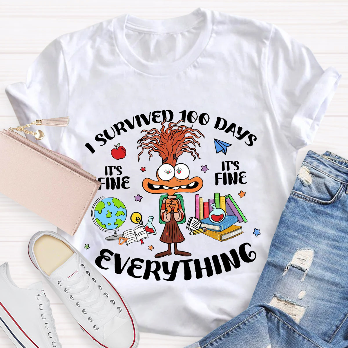 I Survived 100 Days Of School T-Shirt