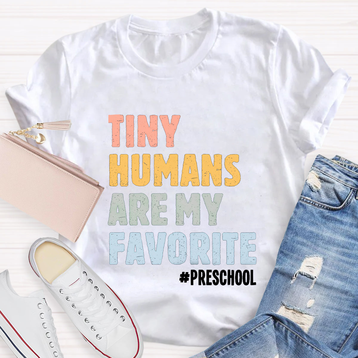 Personalized Grade Tiny Humans Are My Favorite T-Shirt