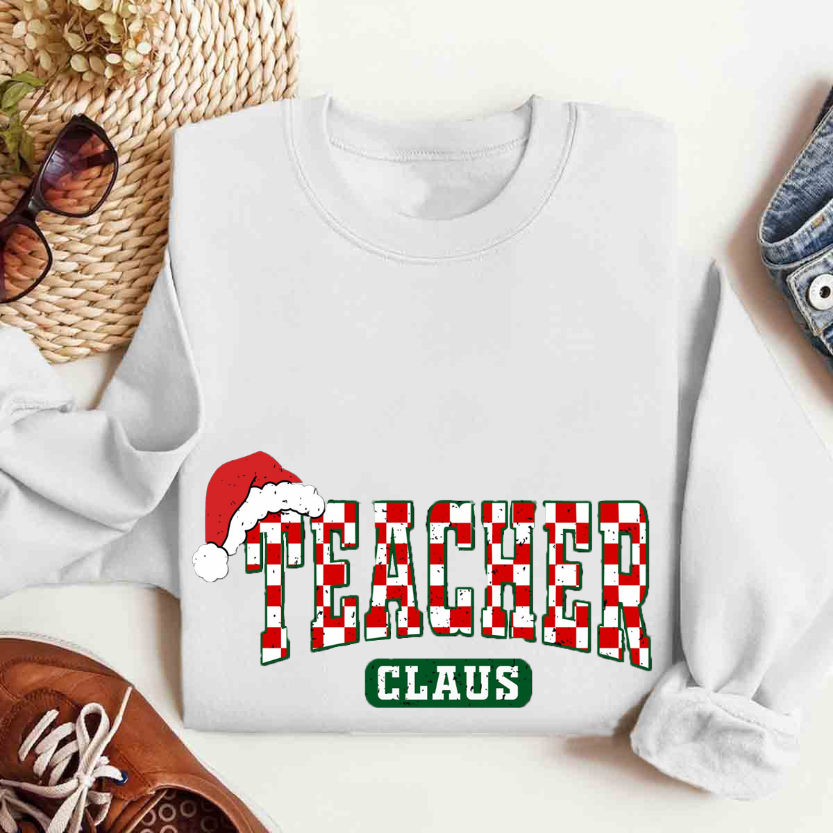 Teacher Claus Christmas Sweatshirt