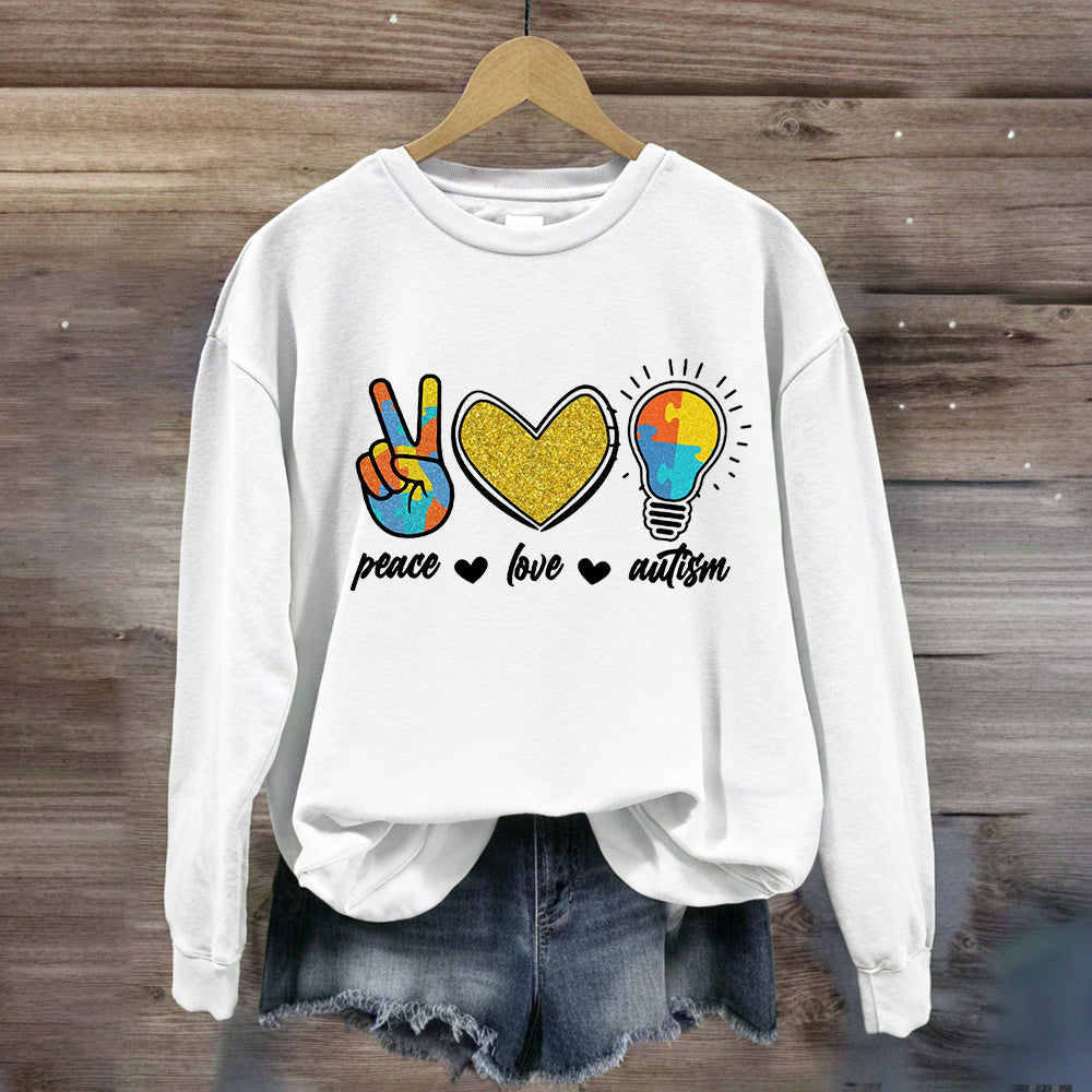 Love Peace Autism Sweatshirt