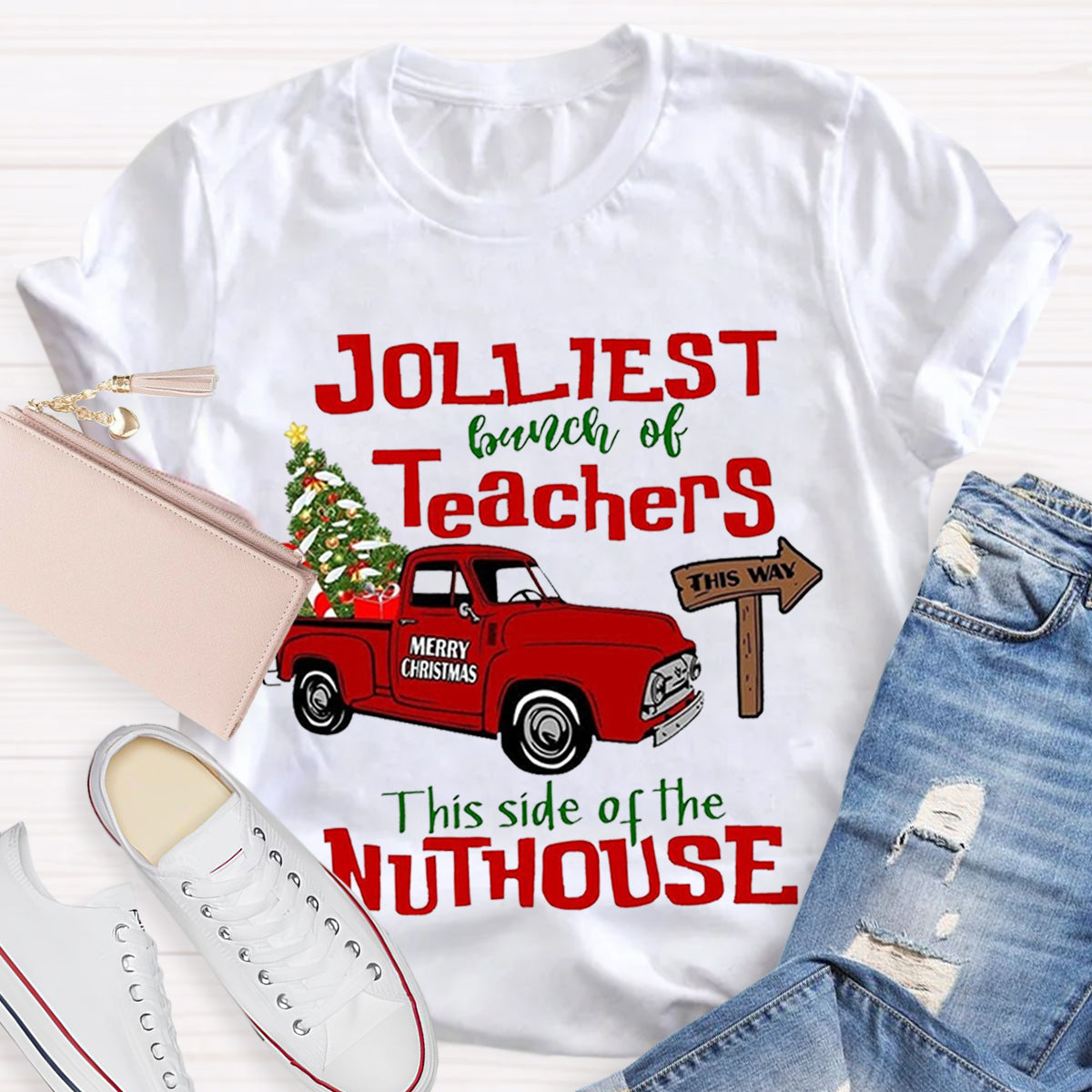 Jolliest Bunch of Teachers Teacher T-Shirt