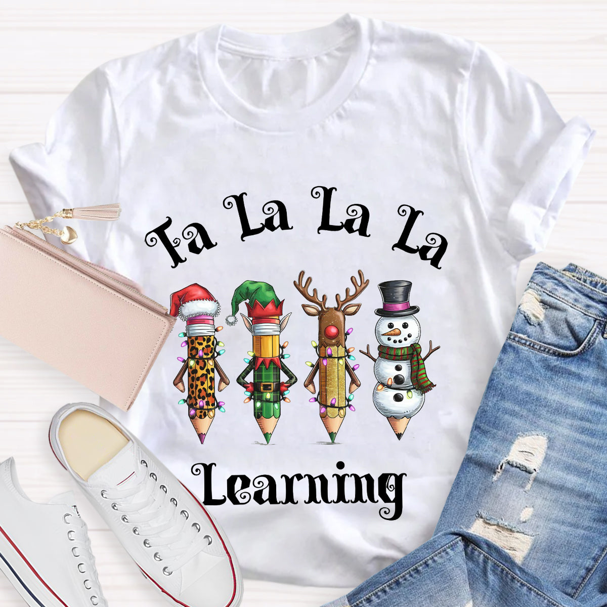 Christmas Pencil Learning T-Shirt