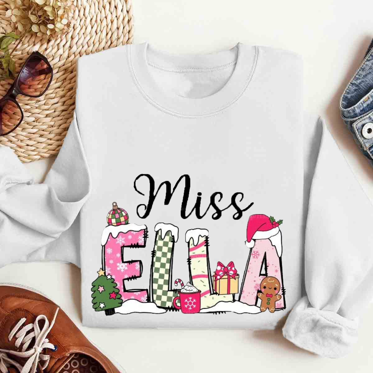 Personalized Name Christmas Sweatshirt