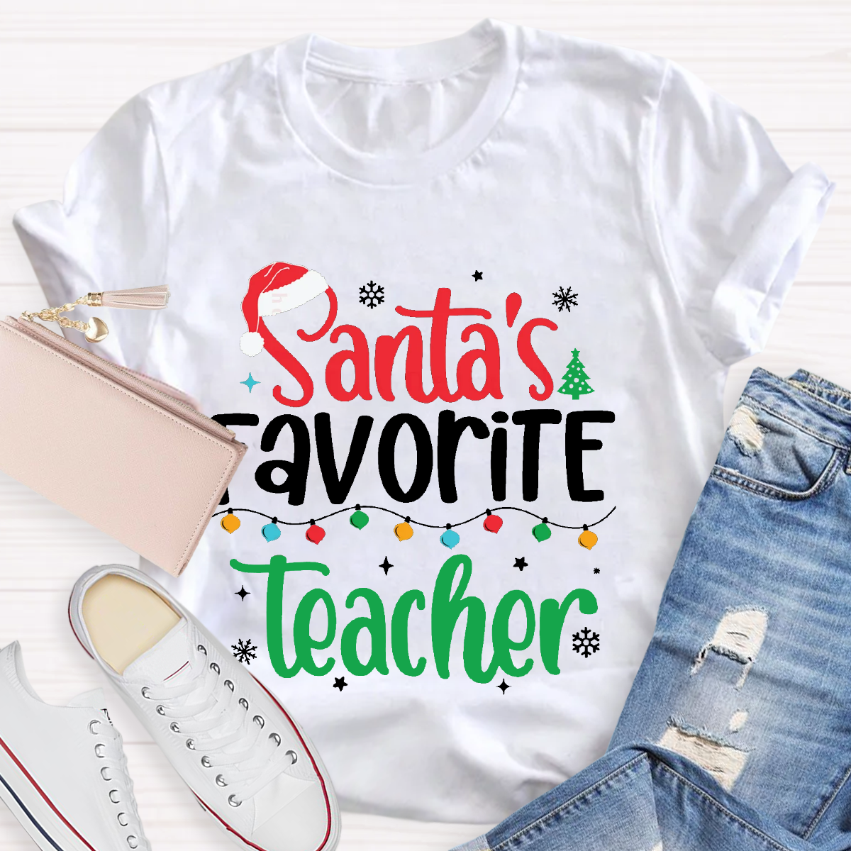 Santa's Favorite Teacher T-Shirt