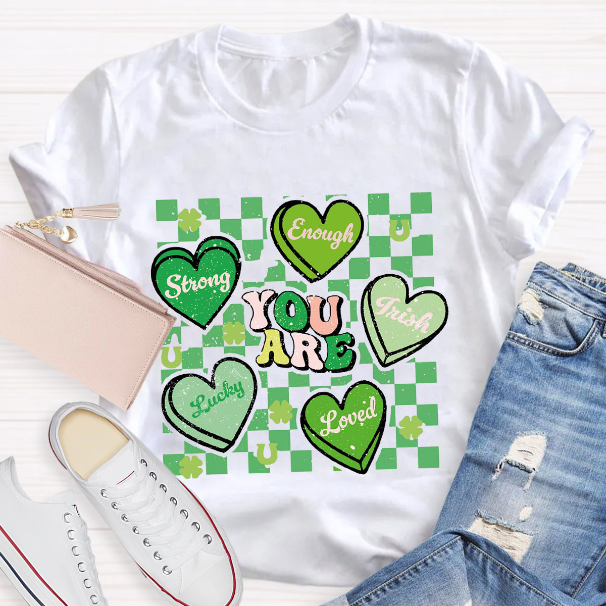 Retro Lucky Charm You Are Loved T-Shirt