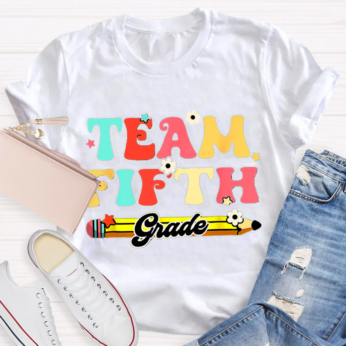 Personalized Grade Teacher Team T-Shirt