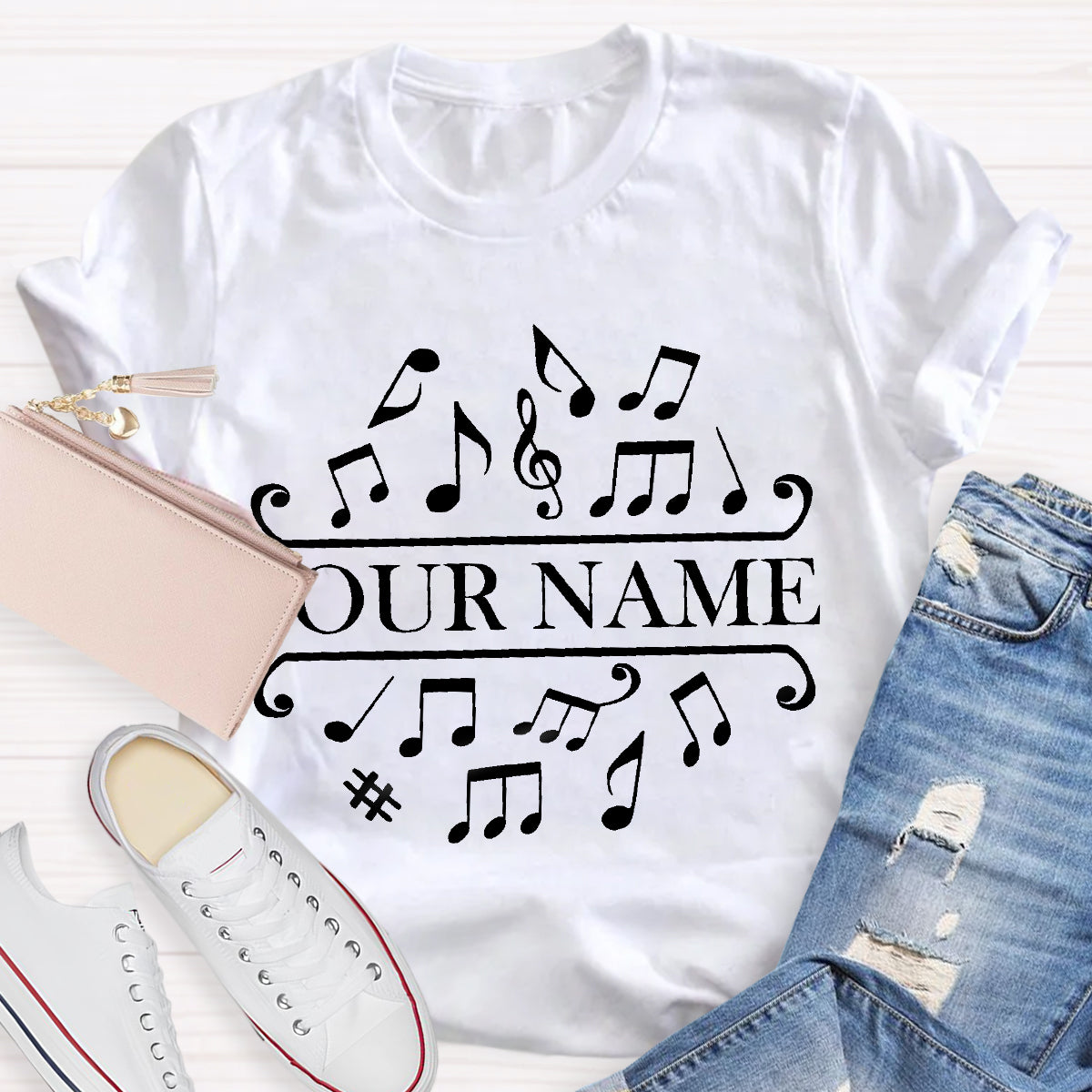 Personalized Name La La La Music Teacher T-Shirt