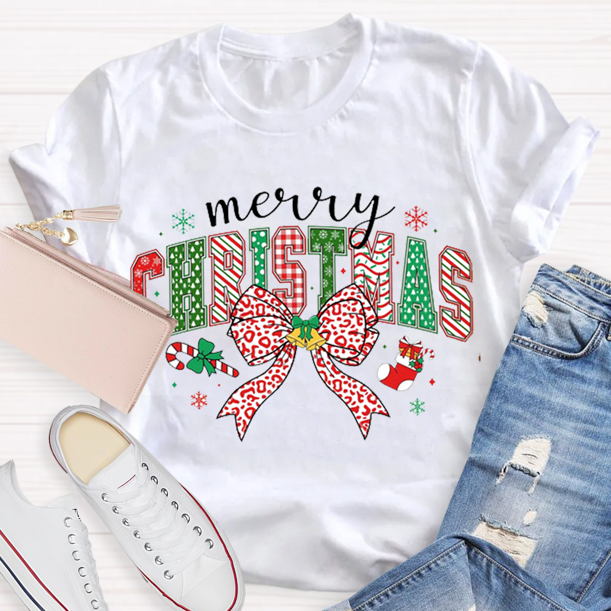 Cute Merry Christmas Teacher T-Shirt