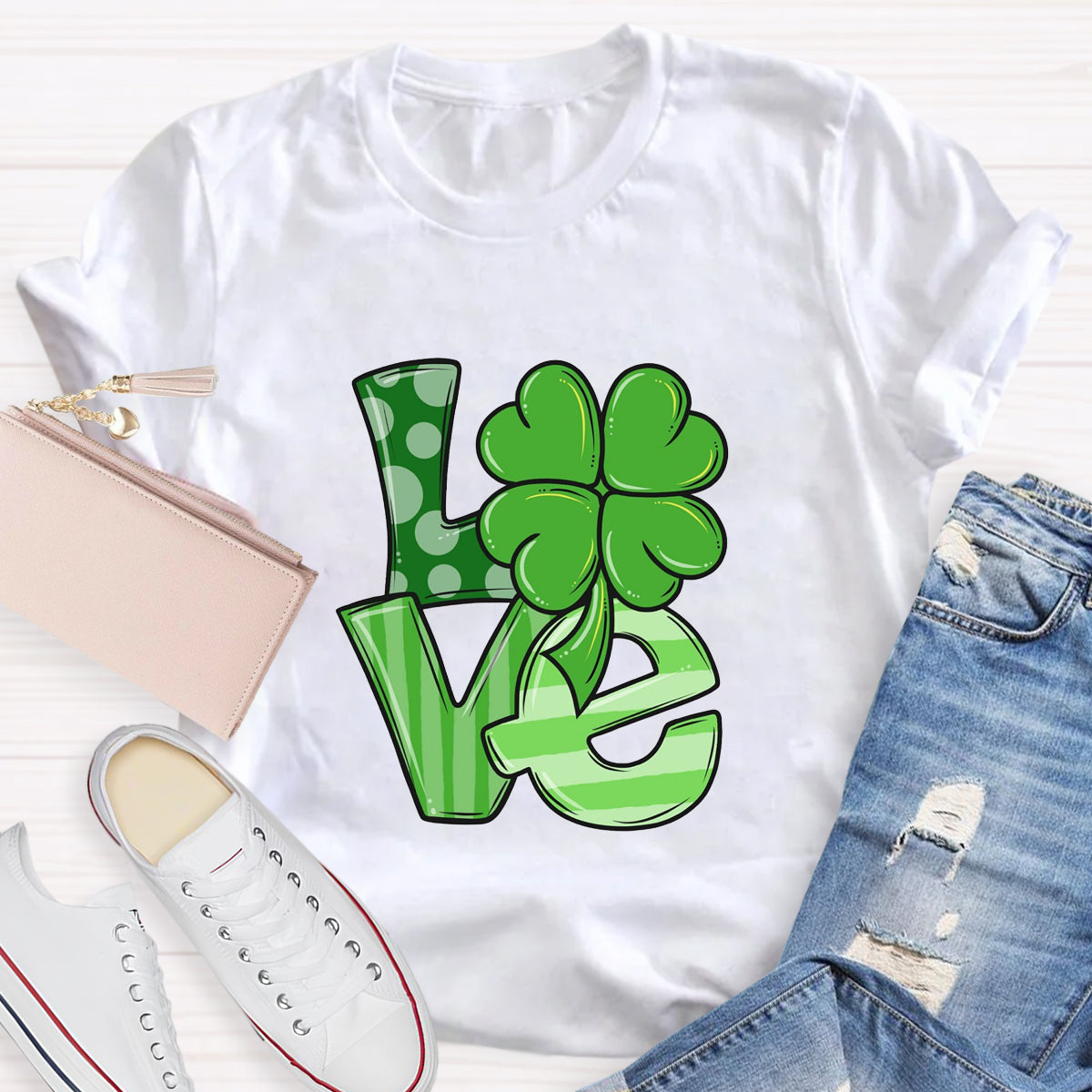 St. Patrick's Day Love Teacher T-Shirt