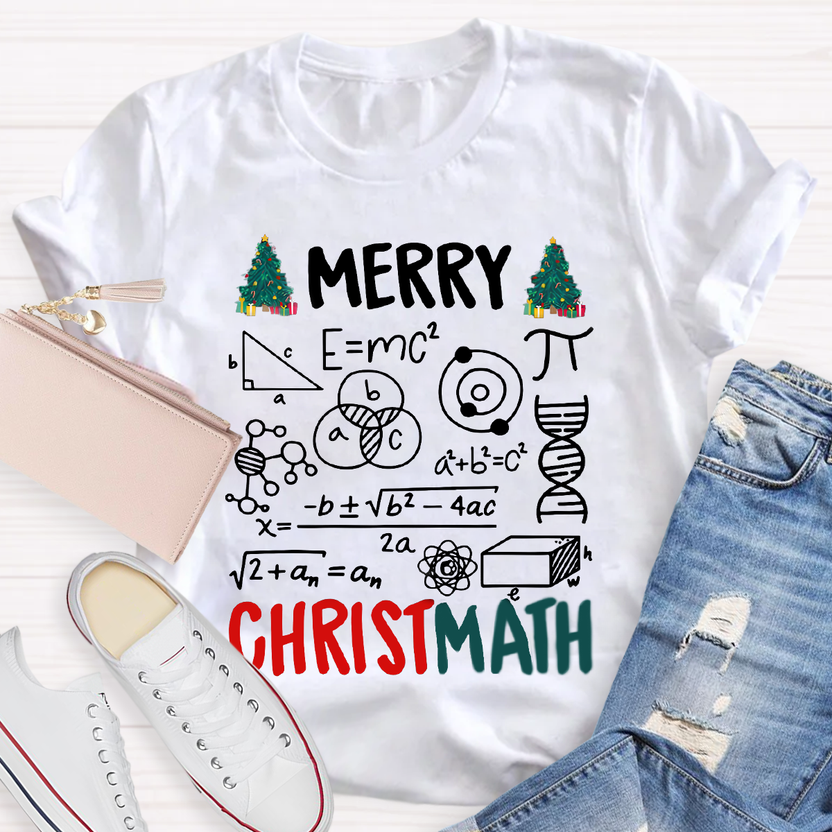 Merry Christmath Math Teacher T-Shirt