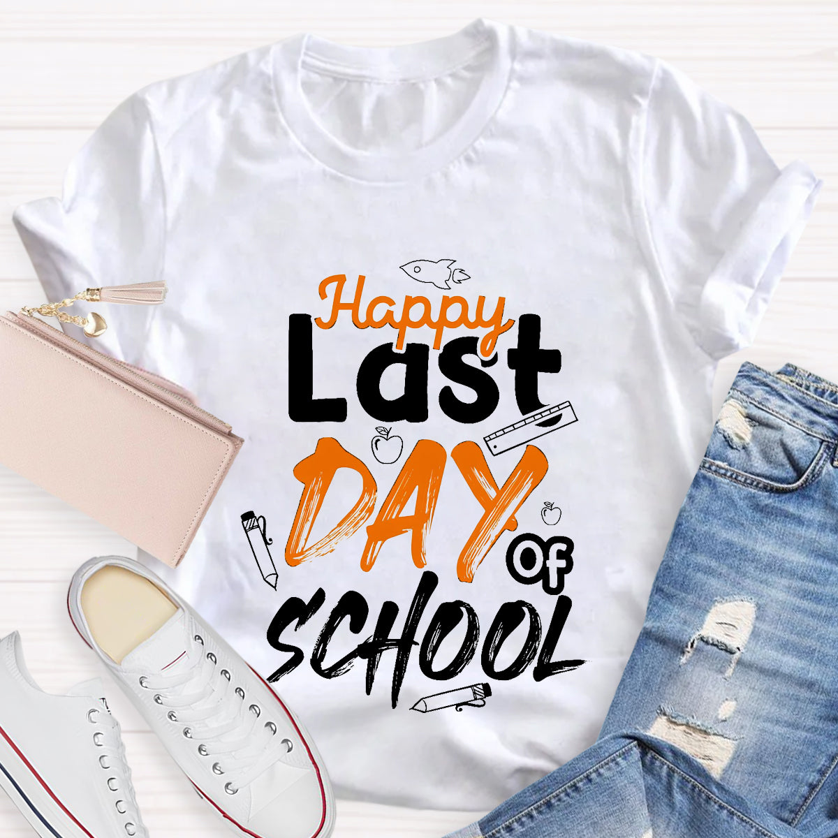 Happy Last Day Of School Ruler T-Shirt