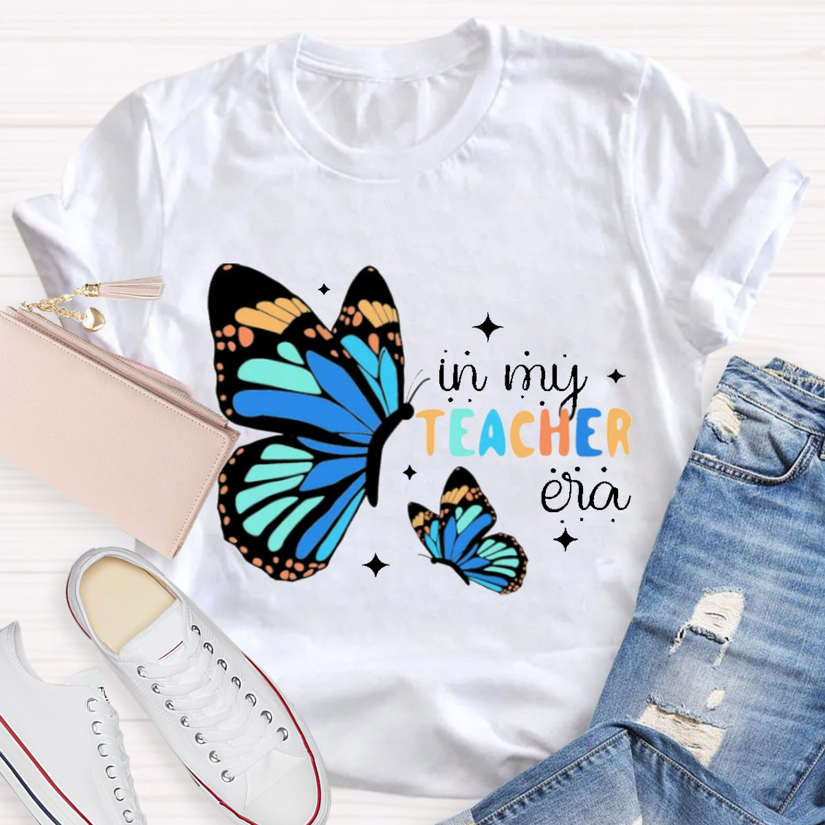 In My Teacher Era Butterfly T-Shirt
