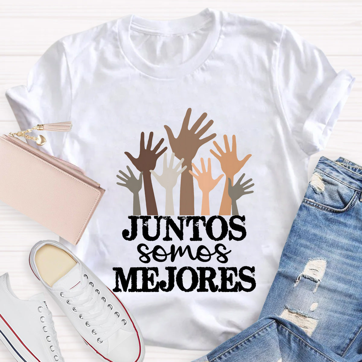 Juntos Somos Mejores Spanish Teacher T-Shirt