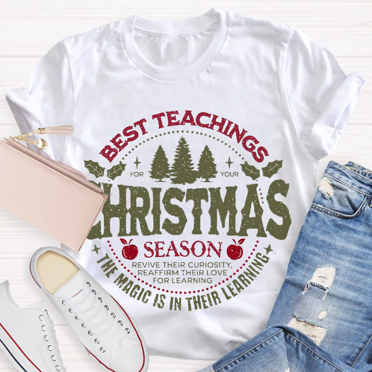 Best Teacher Christmas Season T-Shirt