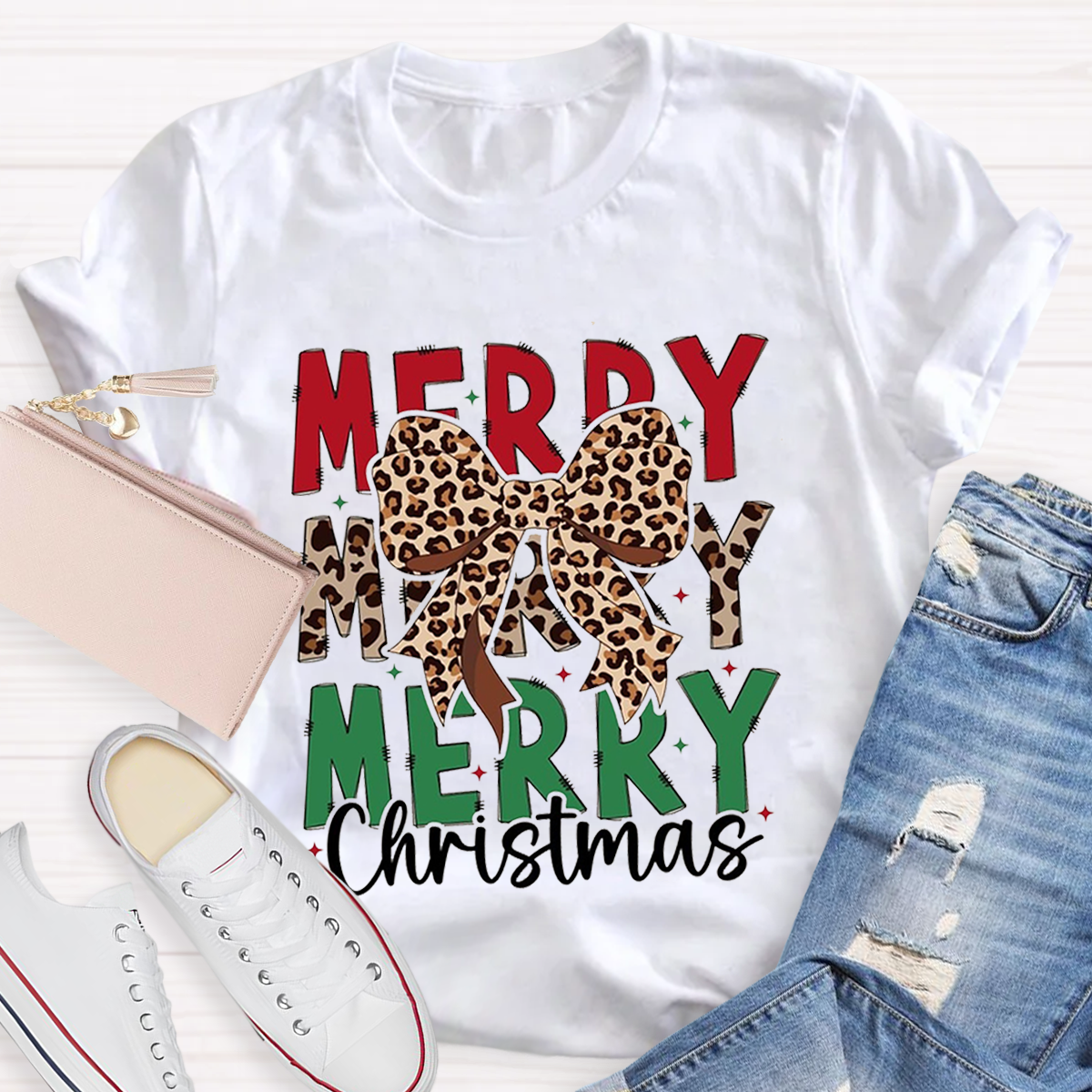 Cute Merry Christmas Teacher T-Shirt