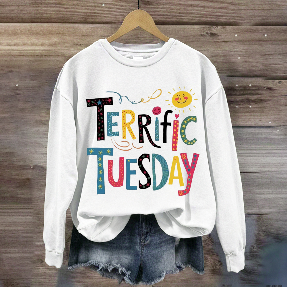 Terrific Tuesday Teacher Sweatshirt