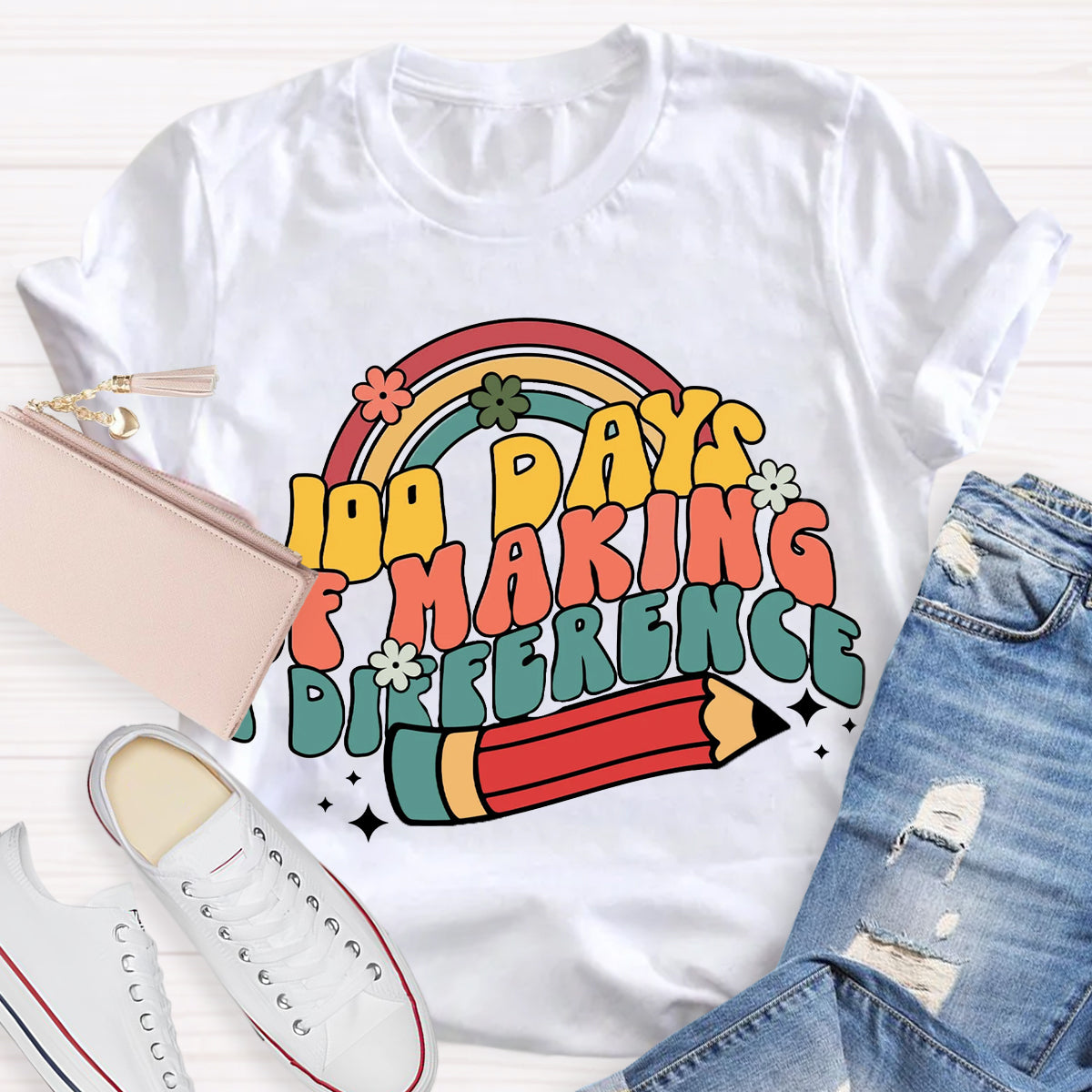 100 Days of Making a Difference T-Shirt