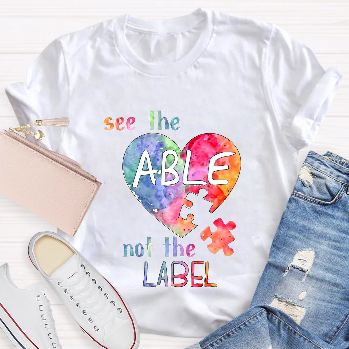 See The Able Not the Label Heart T-Shirt