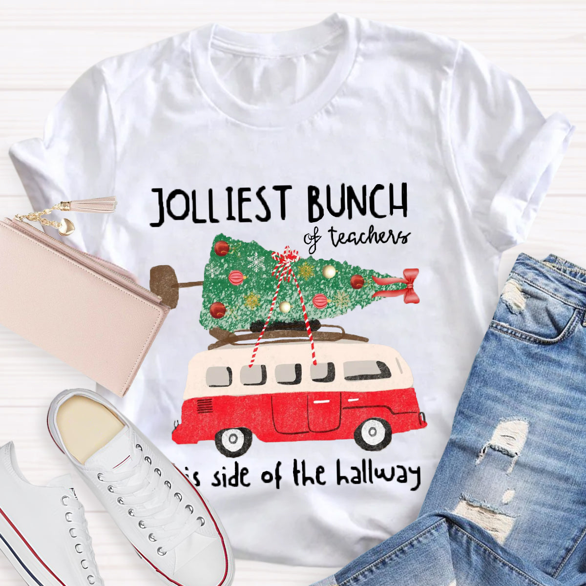 Jolliest Bunch Of Teachers This Side Of The Hallway  T-Shirt