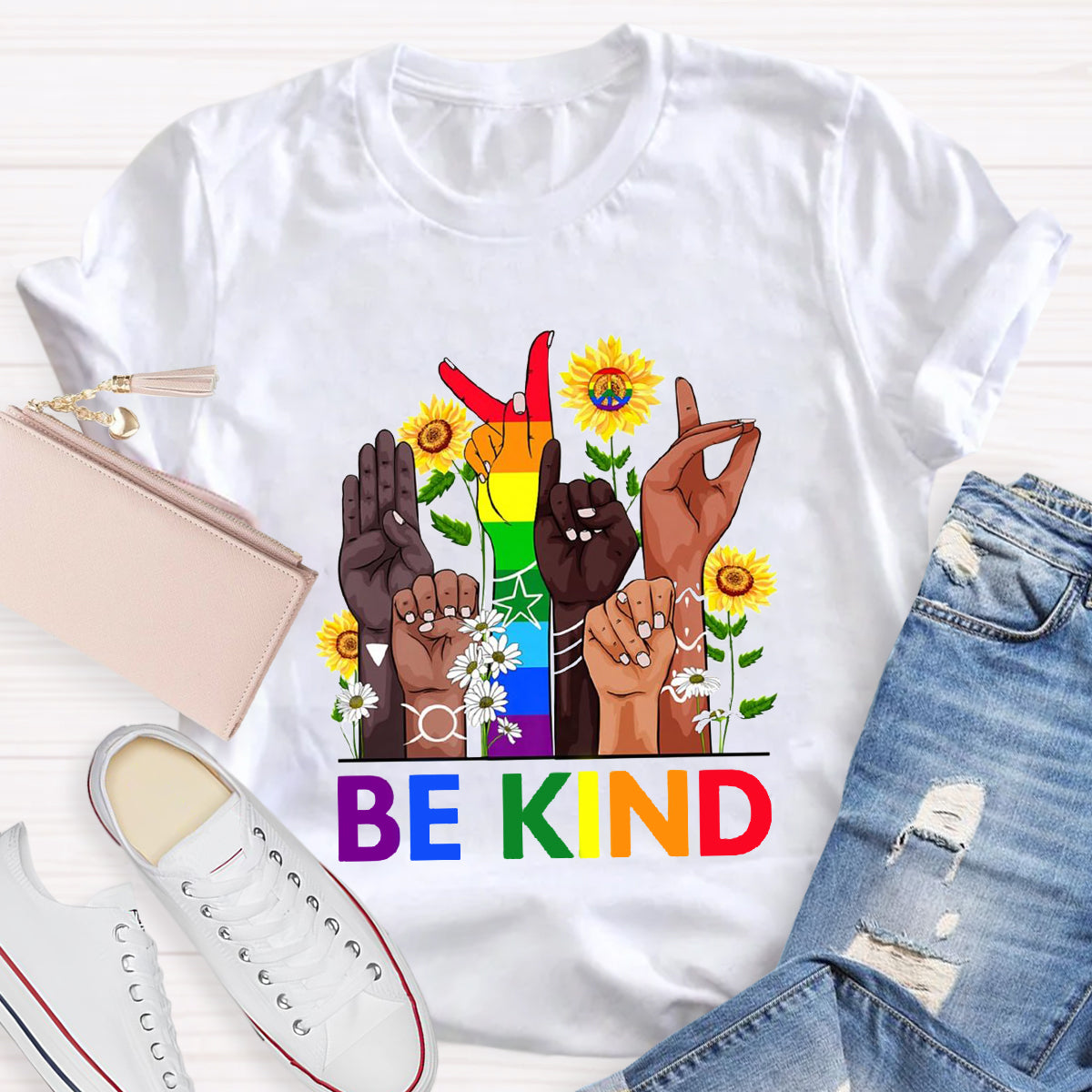 Be Kind Sign Language Hand T-Shirt