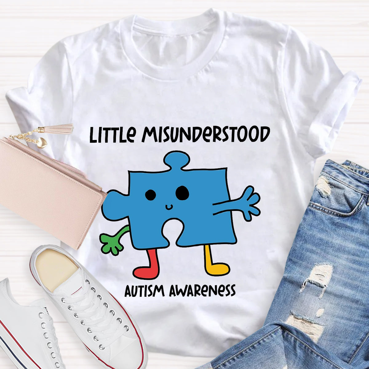 Little Misunderstood Puzzle Autism Awareness T-Shirt