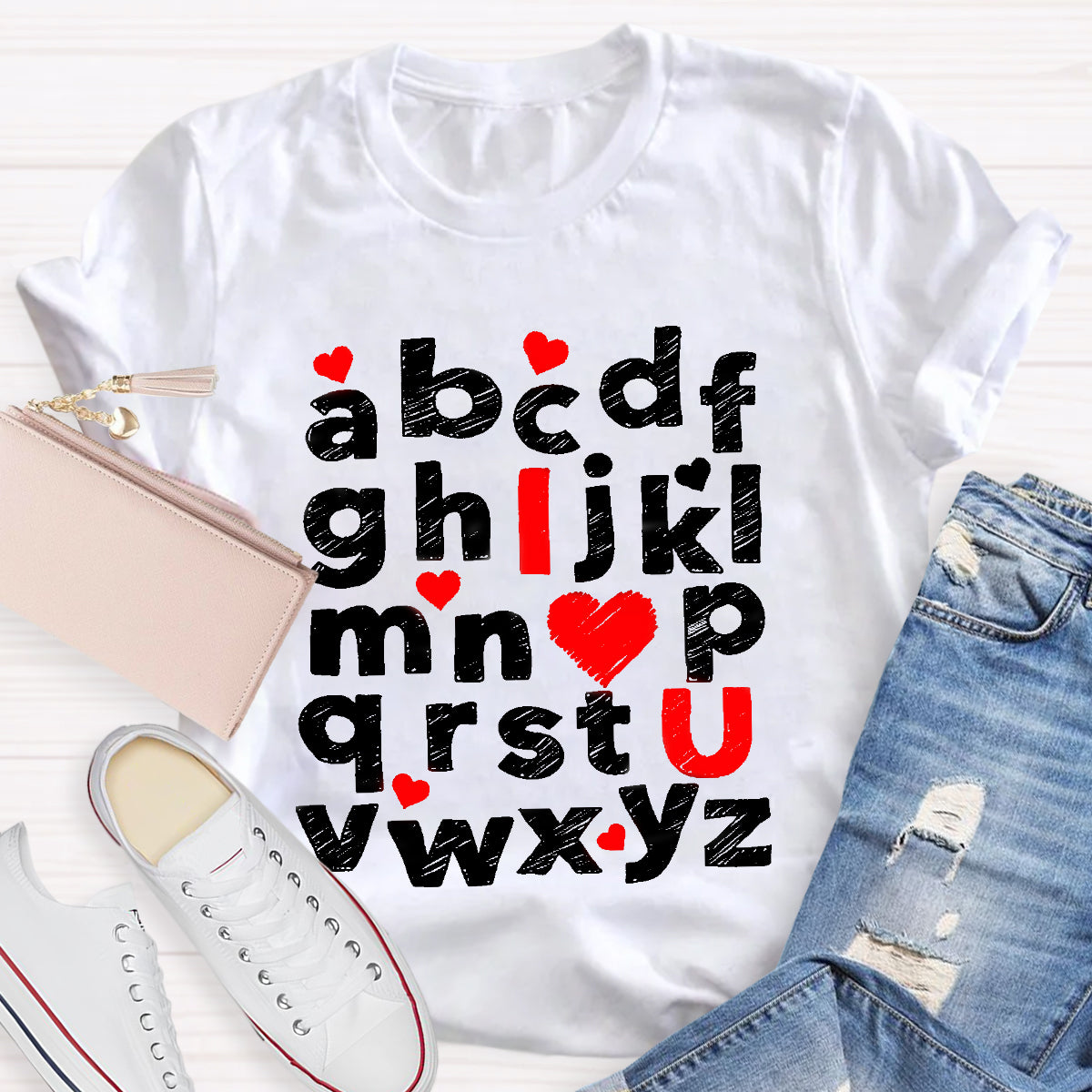 I Love You Alphabet T-Shirt