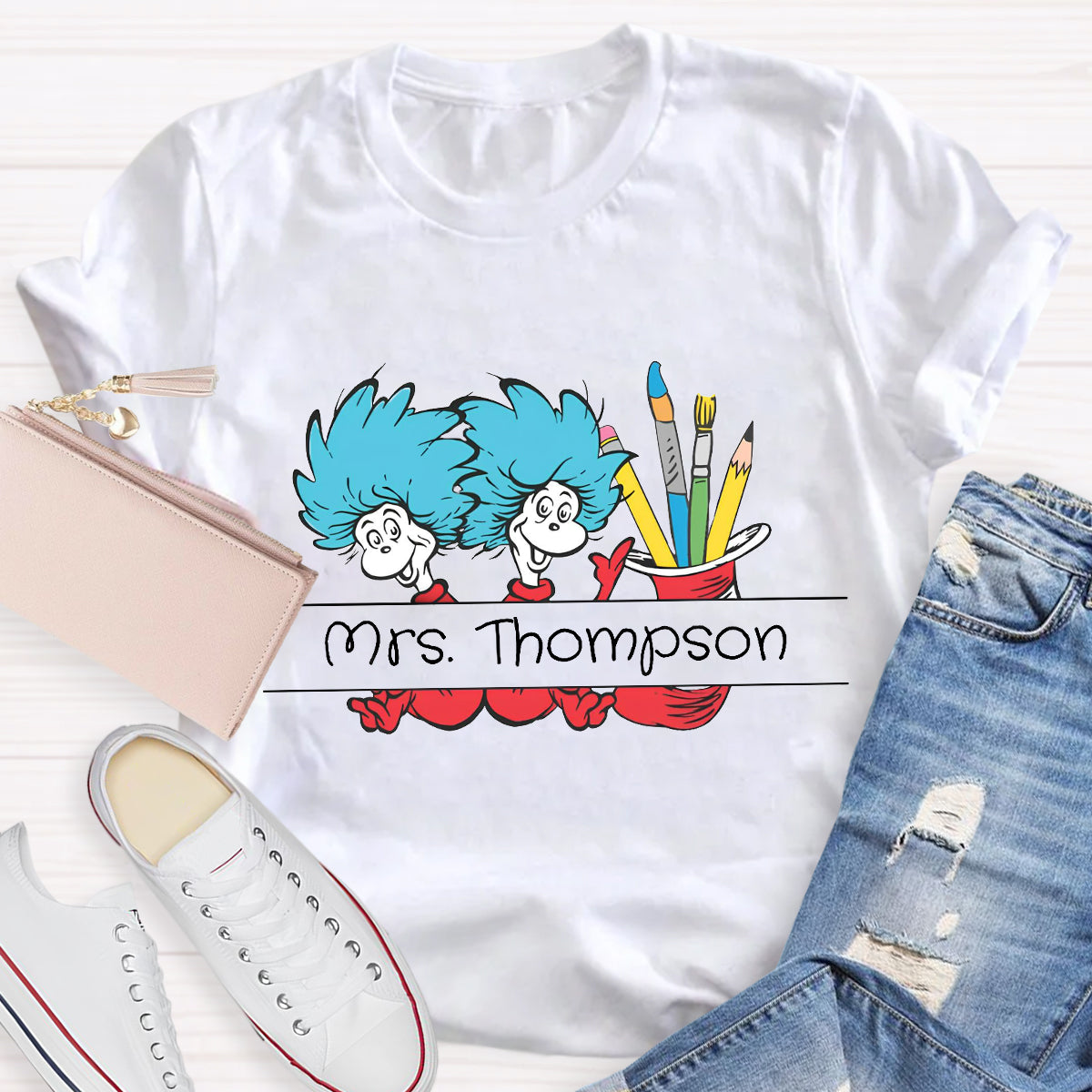 Personalized Name Reading is Magic Teacher T-Shirt