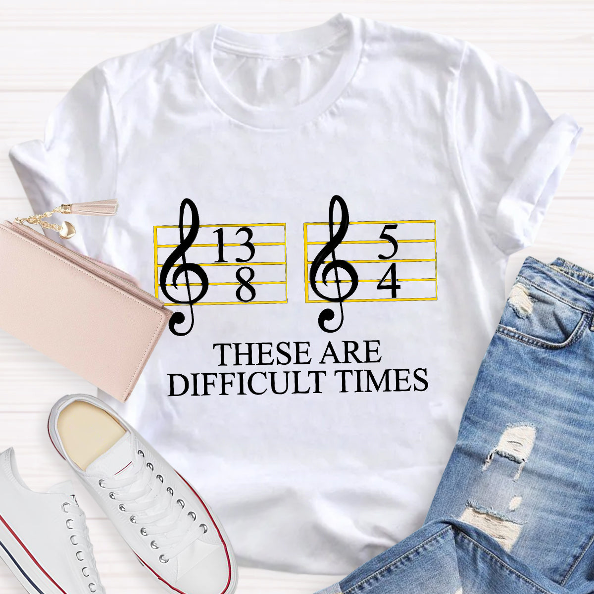 Music Difficult Times Music Teacher T-Shirt