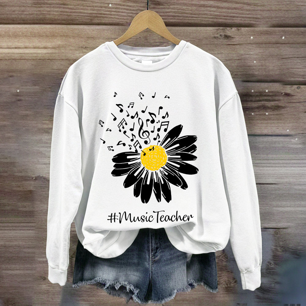 Sunflower Music Teacher Sweatshirt