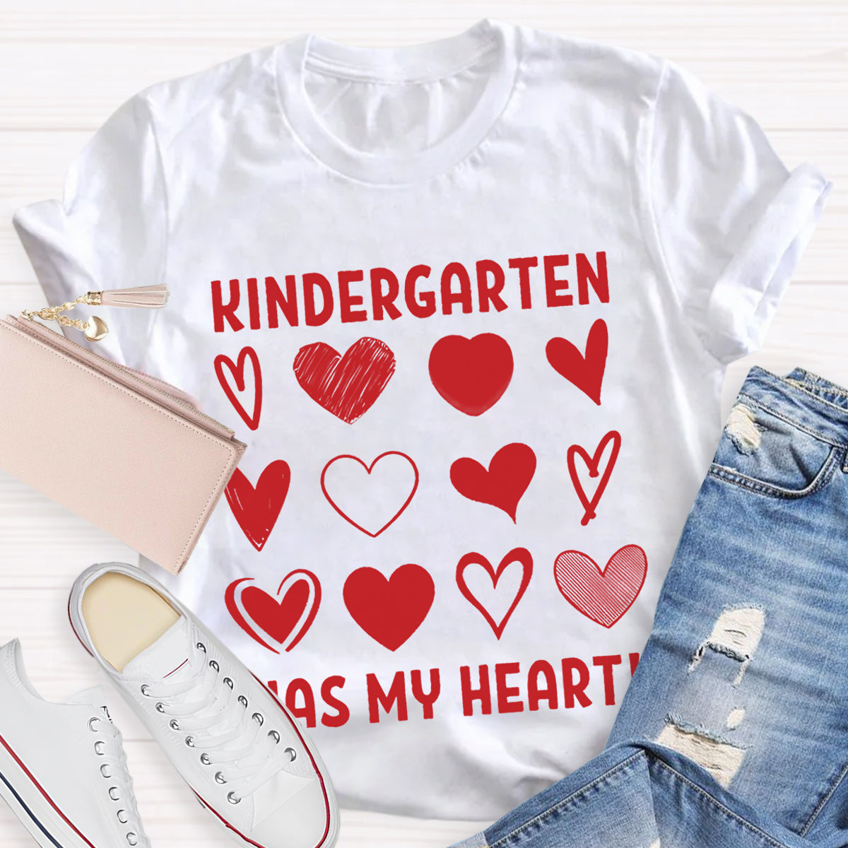 Personalized Grade Has My Heart Teacher T-Shirt