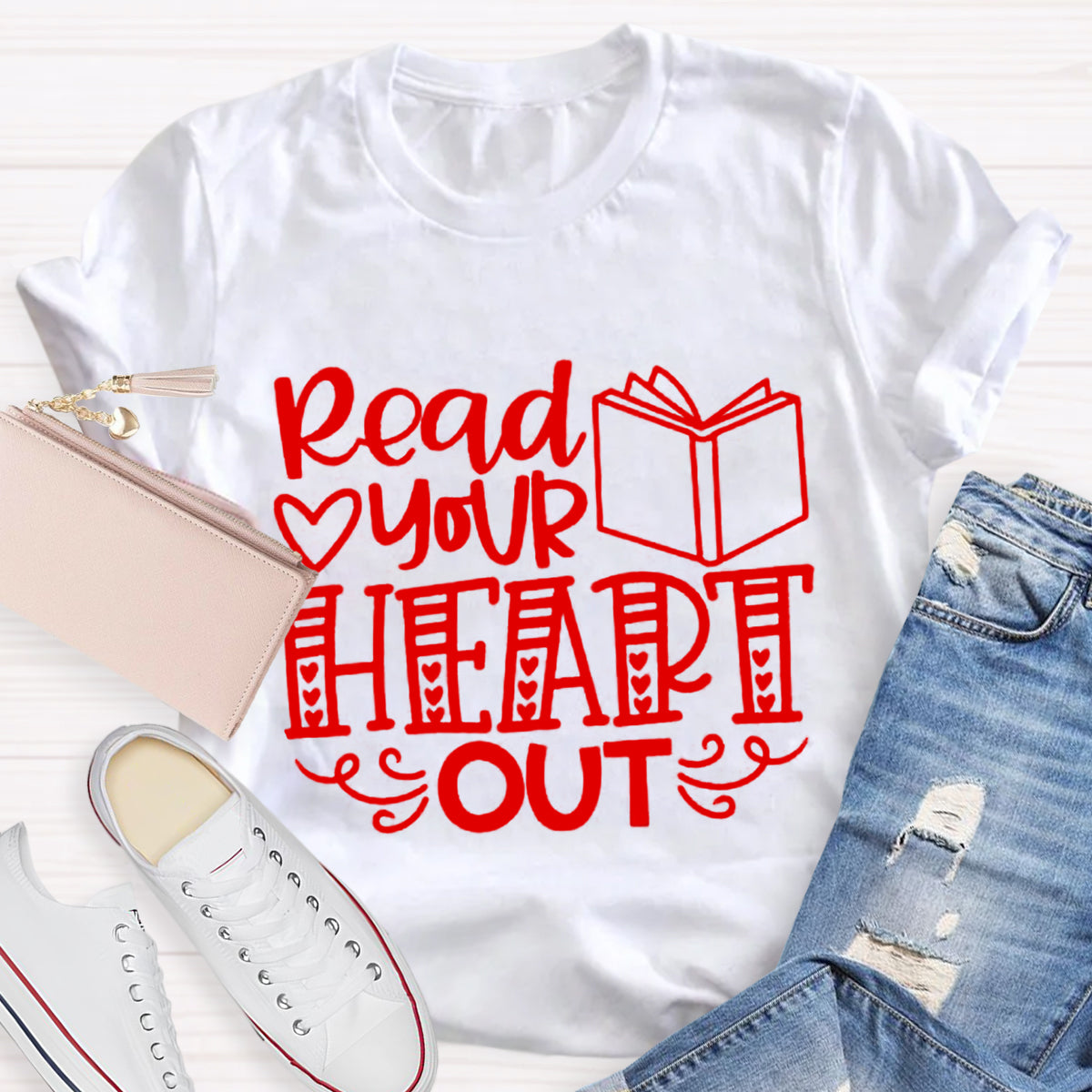 Read Your Heart Out Teacher T-Shirt