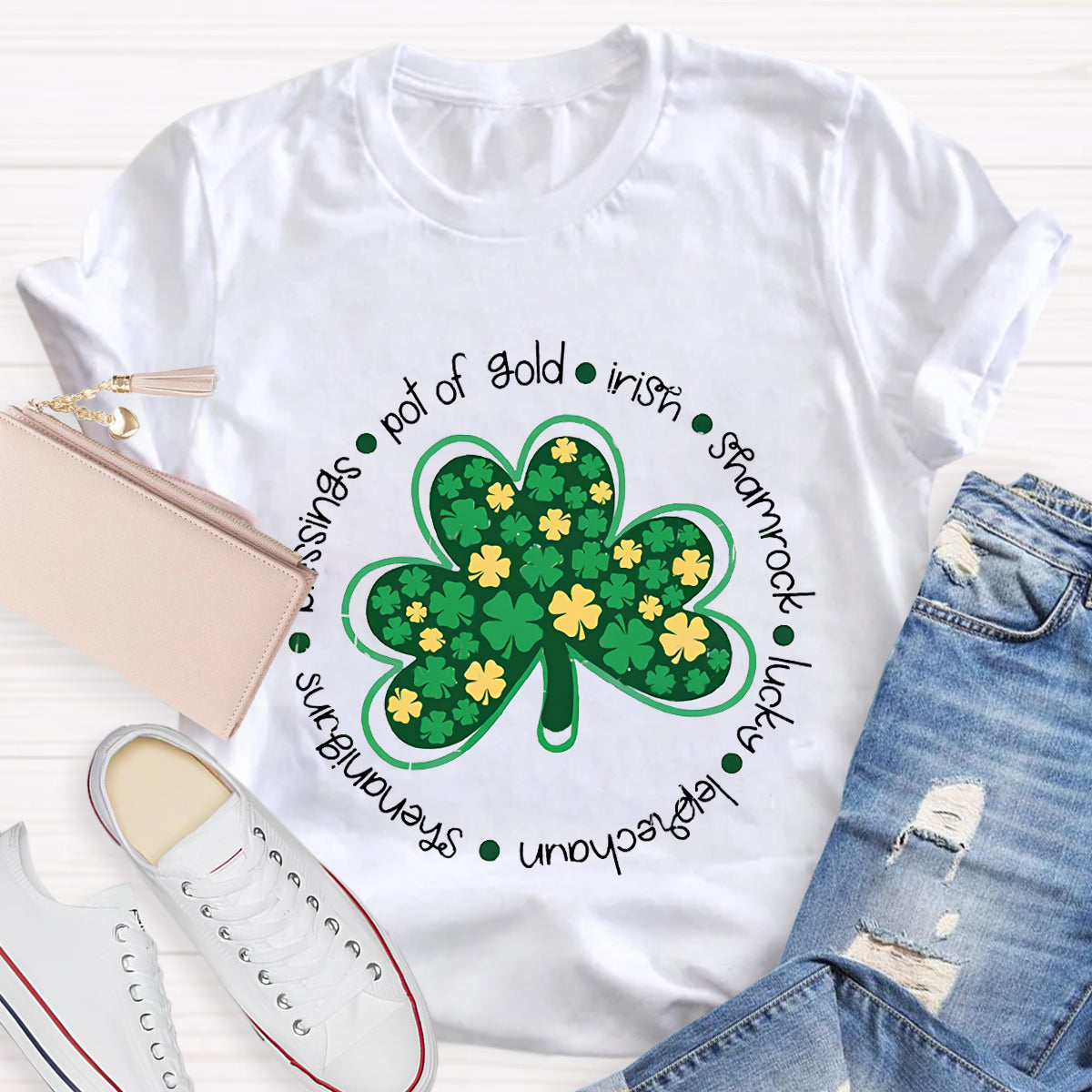 Funny St Patty's Day Shamrock Lucky T-Shirt