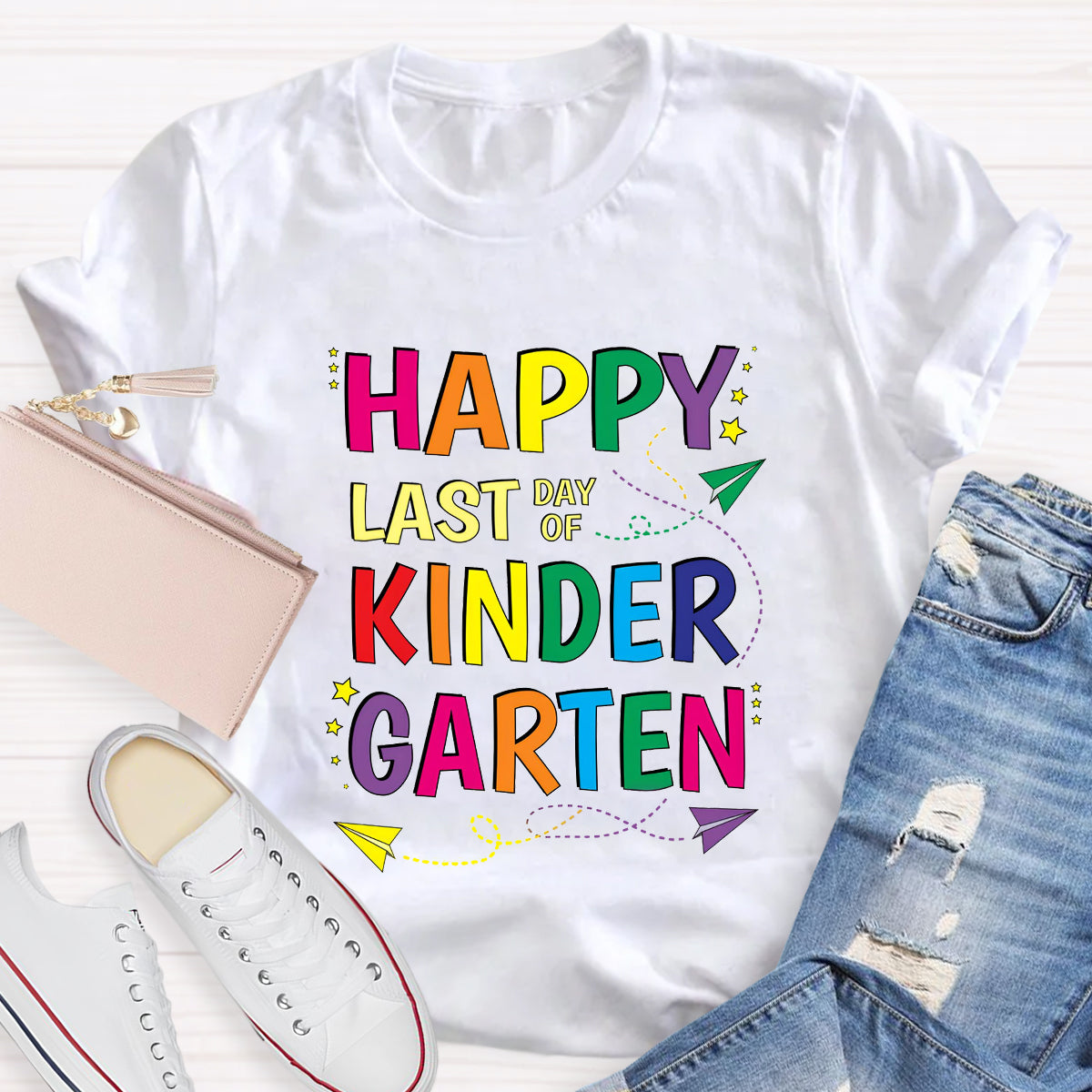 Personalized Grade Happy Last Day Of Kinder Garten T-Shirt