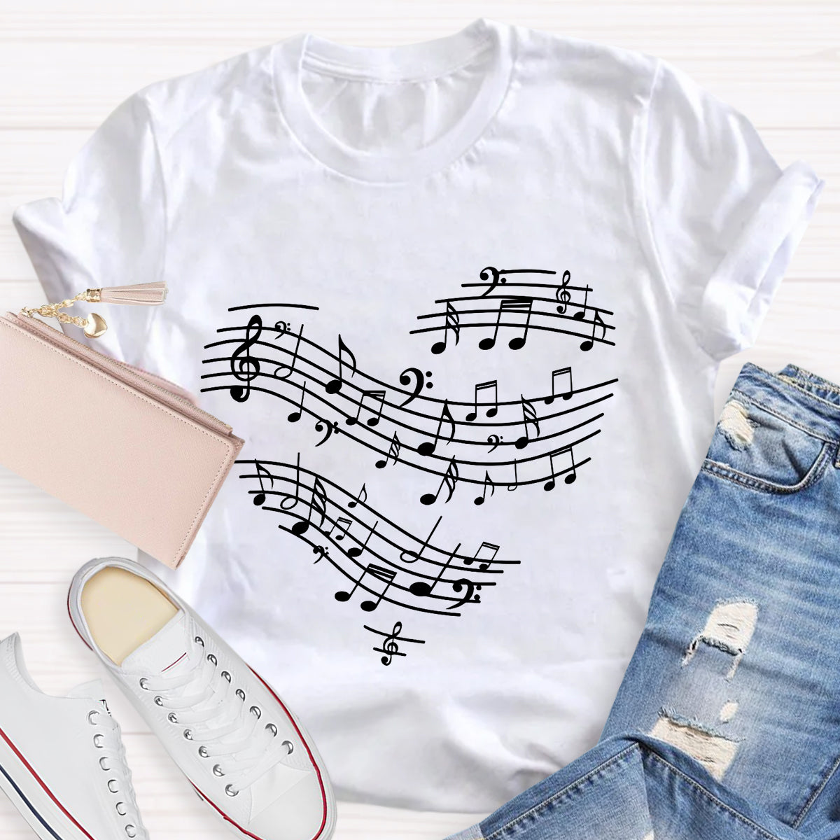 Music Heart Teacher T-Shirt