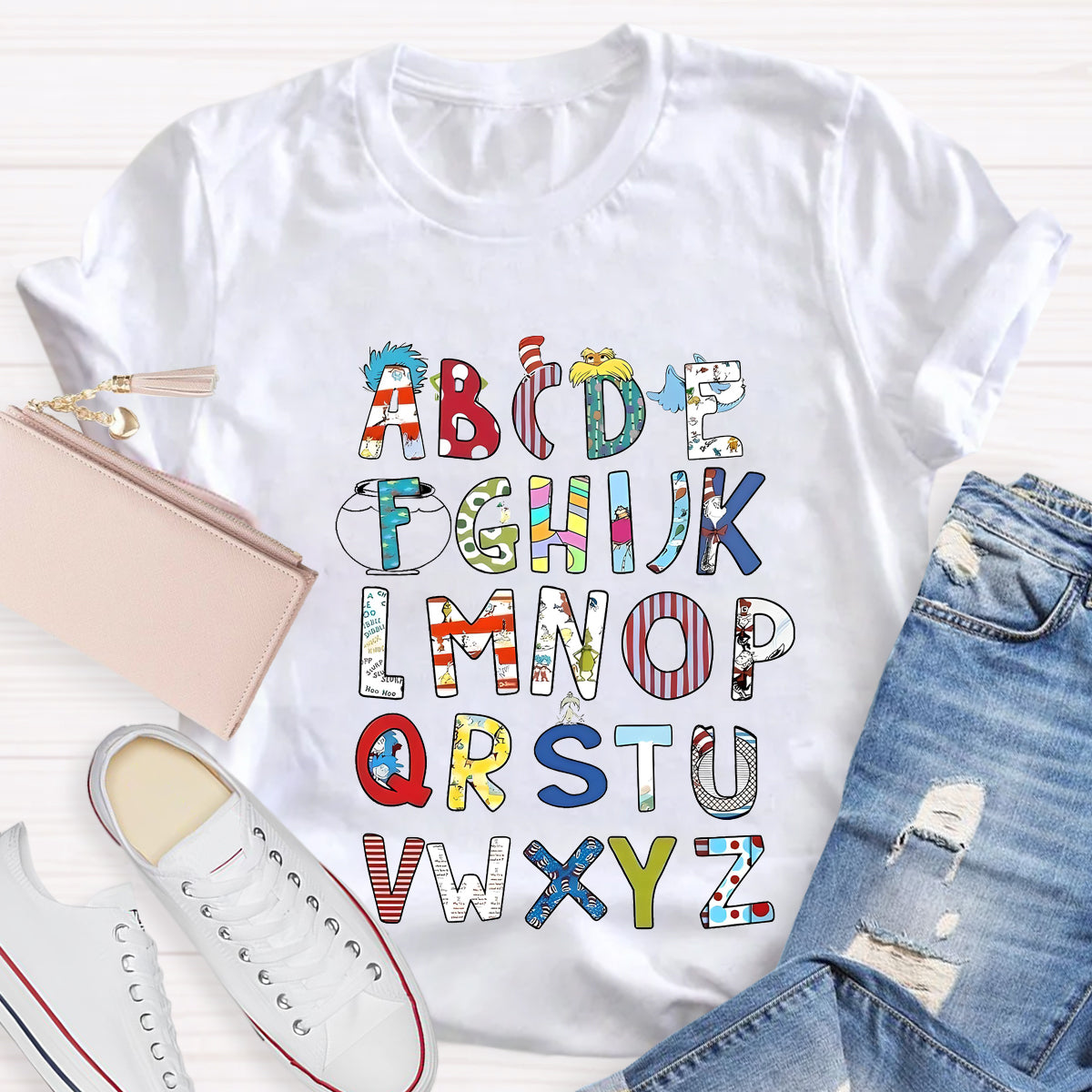 Children's Books Alphabet Teacher T-Shirt