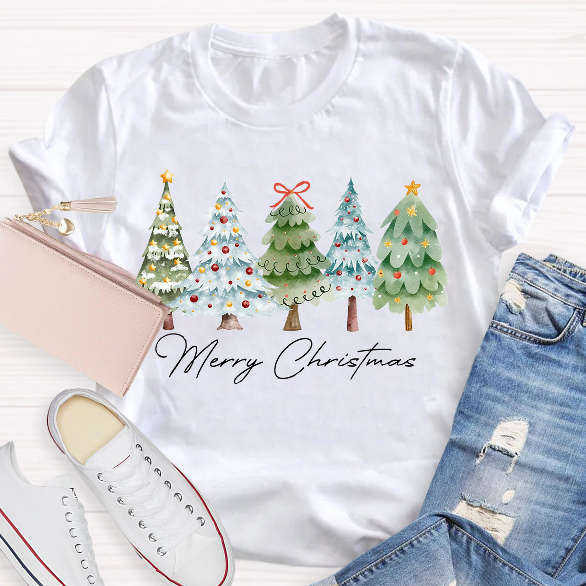 Merry Christmas Tree T-Shirt