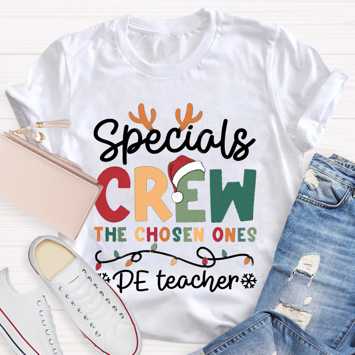 Personalized Subject Specials Crew The Choose Ones PE Teacher T-Shirt