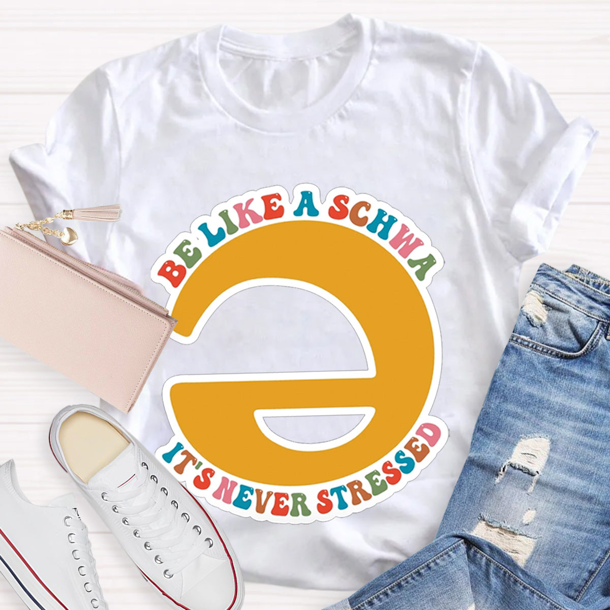 Be Like A Schwa Teacher T-Shirt