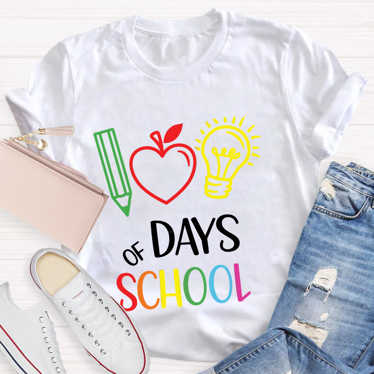 100 Days of School Celebration Teacher T-Shirt