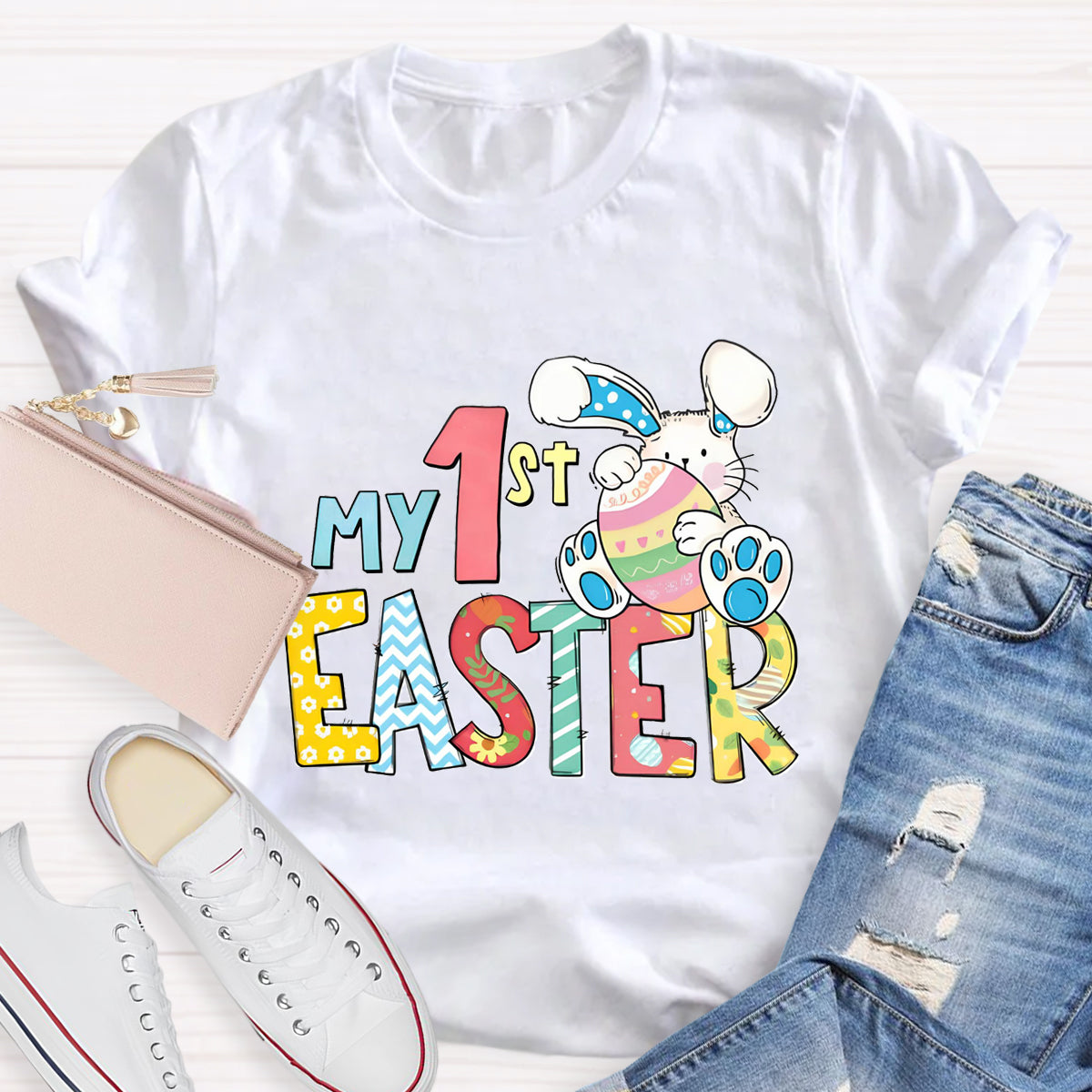 Personalized Grade My 1st Easter Teacher T-Shirt