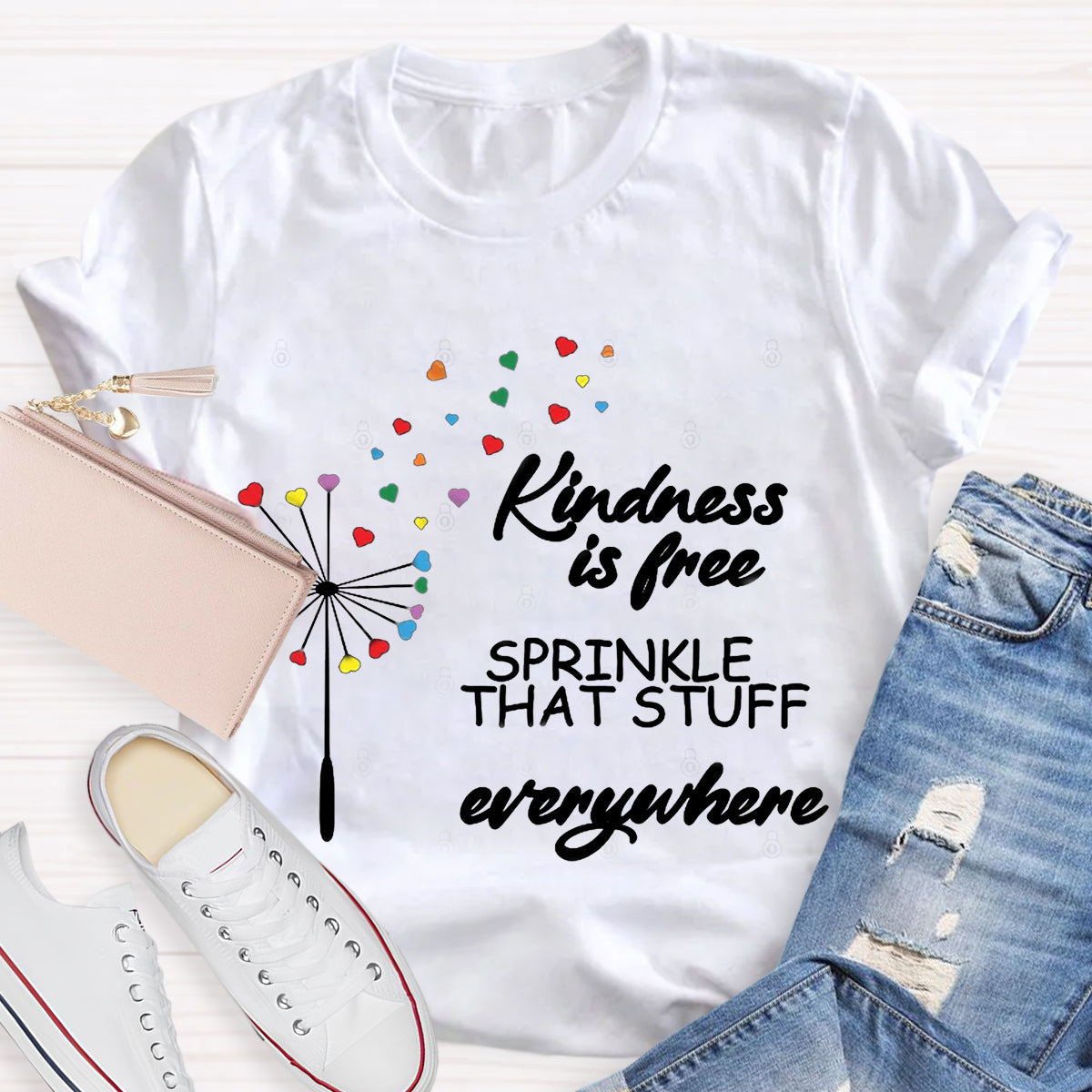 Kindness Is Free Sprinkle That Stuff Everywhere T-Shirt