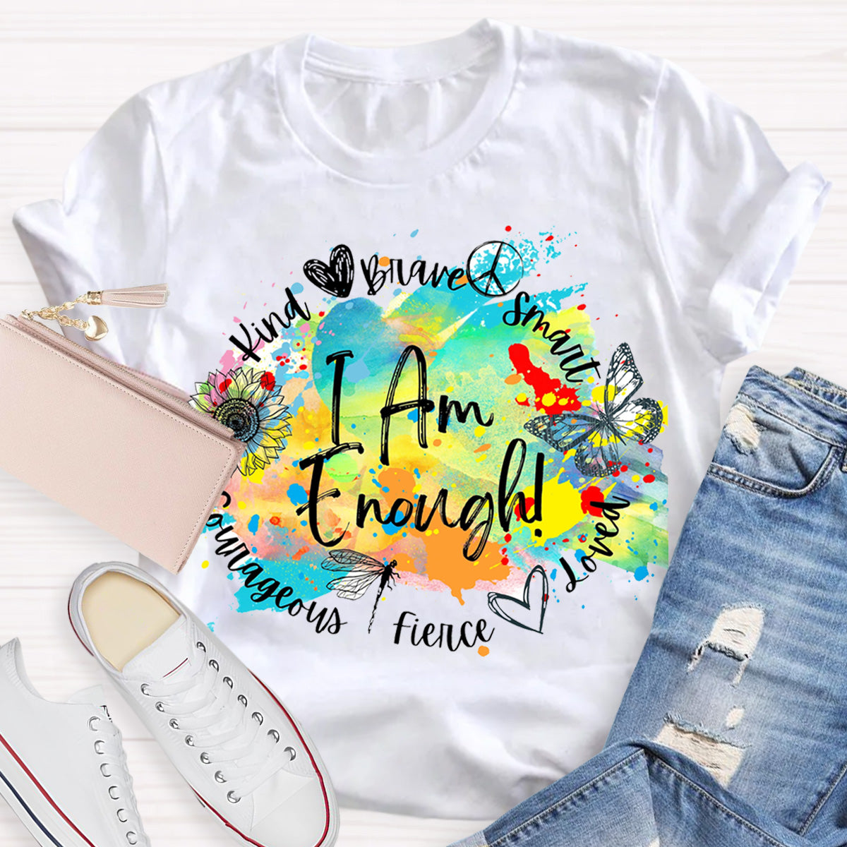 I Am Enough Mental Health Matters Teacher T-Shirt